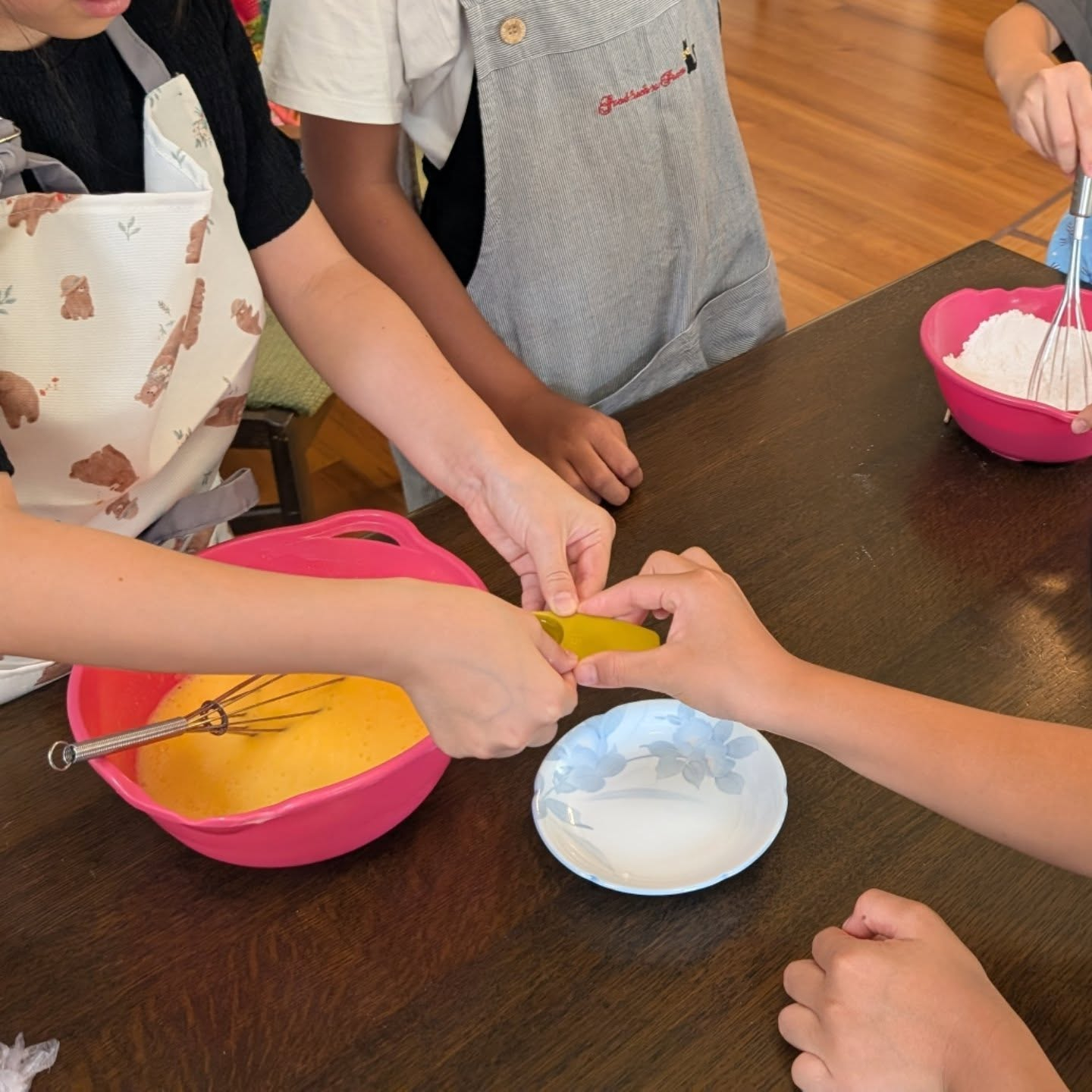 今週22日から、夏休みおやつ作り教室が始まっています🎐