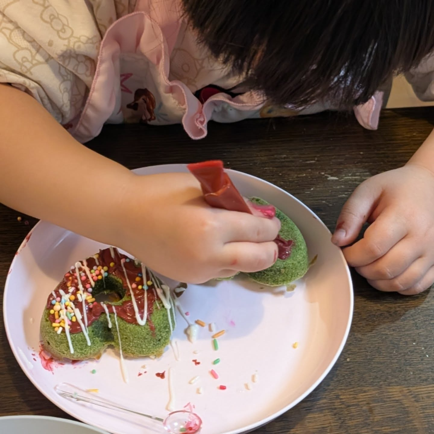 昨日は冬休みおやつ教室の「ほうれん草とバナナの焼きドーナツ」...