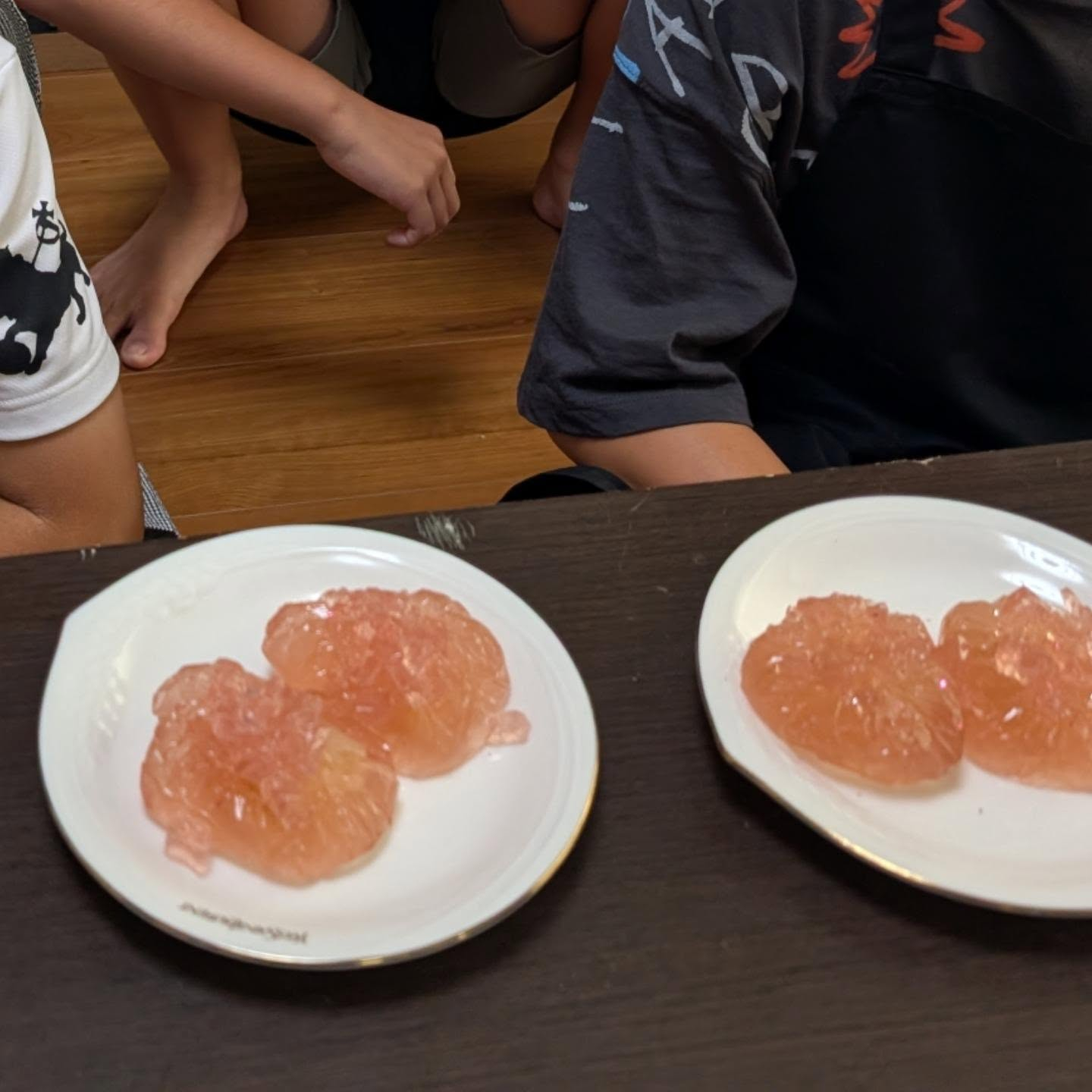 子どもおやつ作り教室で、27.28日は「宝石水まんじゅう」を...