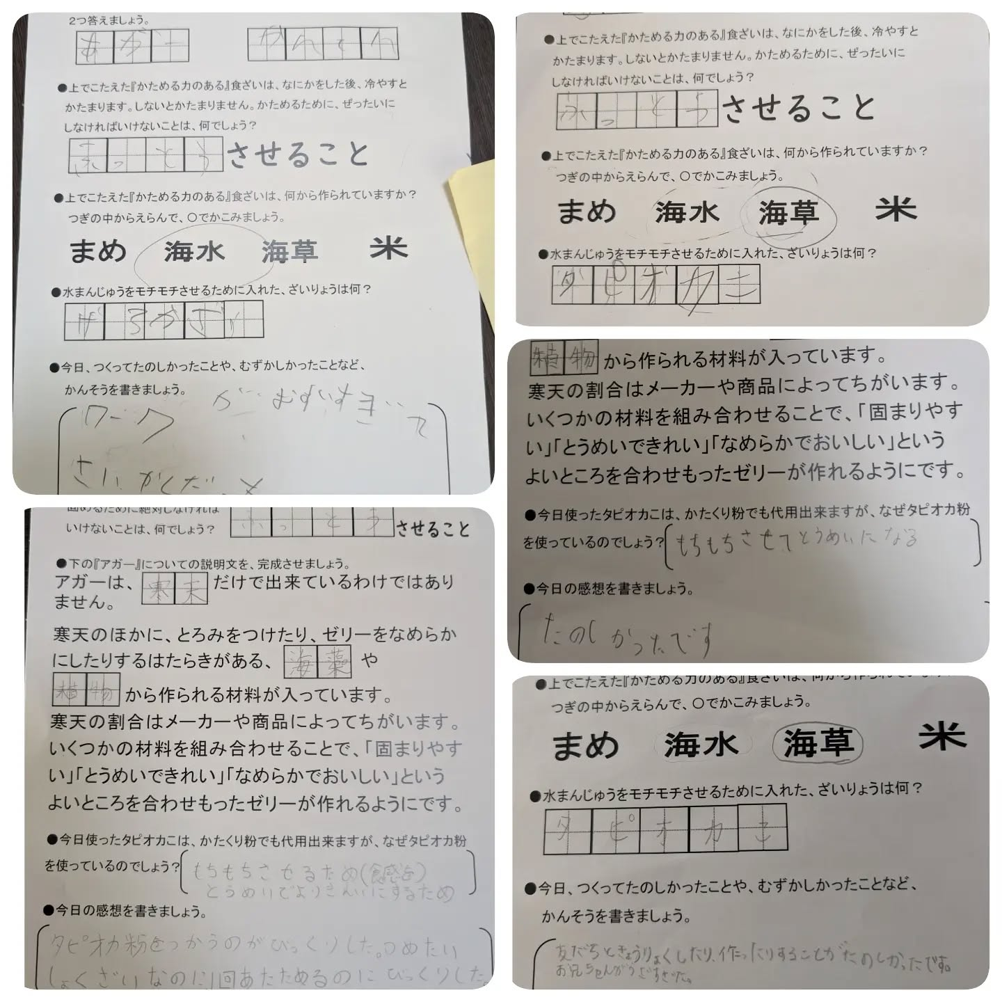 子どもおやつ作り教室で、27.28日は「宝石水まんじゅう」を...